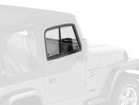 Bestop 51787-35 Black Diamond Upper Door Slider Set for 97-06 Wrangler TJ