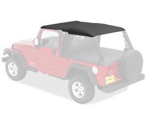 Bestop 52544-35 Header-style Safari Bikini Black Diamond Top for 04-06 Wrangler Unlimited