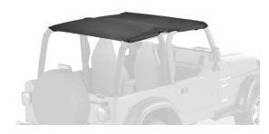 Bestop 52531-15 Header-style Safari Bikini Black Denim Top for 97-02 Wrangler