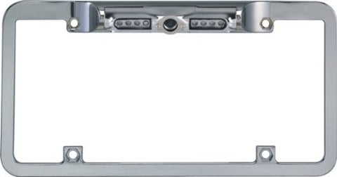 Boyo VTL200CIR Zinc Metal Full Frame License Plate Camera (Chrome)