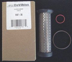 DeVilbiss HAF36 Filter and O-Ring Kit