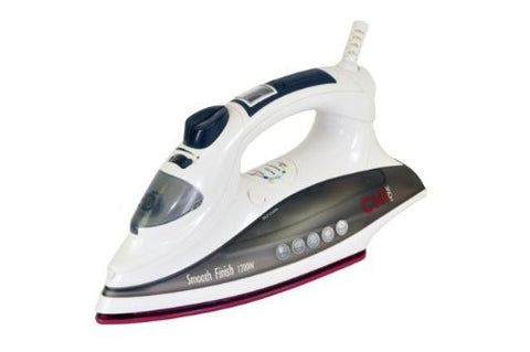 CHI HOME Digital Control Ionic Tourmaline Ceramic Auto Shut Off Clothing Iron- White