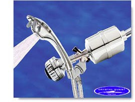 Crystal Quest Chrome Combo Shower Water Filter
