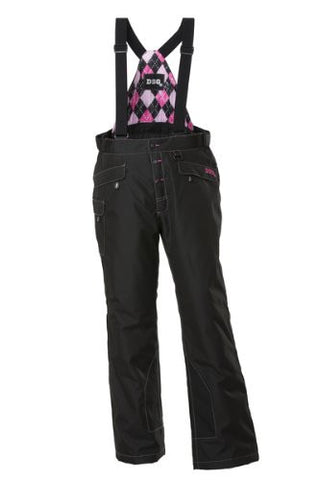 Divas SnowGear Craze Women's Bib/Pants (Black, XXX-Large)