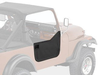 Bestop 53028-15 Black Denim Fabric Lower Half Door Set for 76-86 CJ7- CJ8 Scrambler