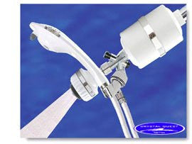Crystal Quest CQE-SP-00806 Luxury Shower Power Handheld and Shower Head Combo White