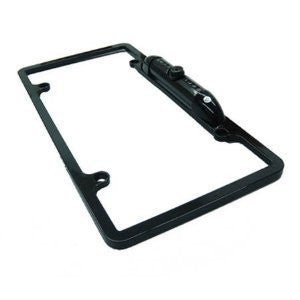 Absolute CAM1500B Universal License Plate Frame with Built in CMOS Waterproof IR Camera (Black)