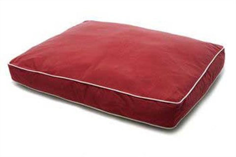 Dog Gone Smart Bed Canvas Rectangular Pet Bed with Ecru Piping