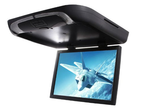 Absolute DFL-1800IRB 18-Inch Flip Down Monitor TFT Display Built-in DVD Player- USB/SD Card and IR Transmitter (Black)