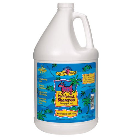 Crazy Dog Shampoo- Rainforest- 1-Gallon