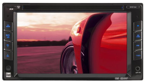 Dual XDVD1262 In-Dash 6.2-Inch Double DIN DVD/MP3/WMA Car Stereo Receiver with Direct USB iPod Control and SD Card Reader