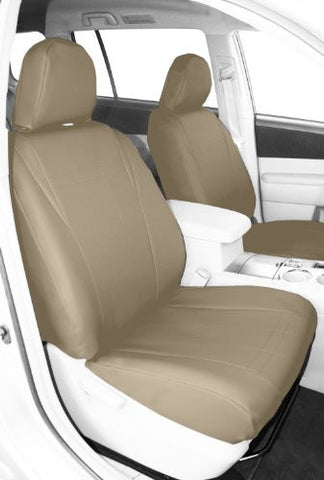CalTrend Front Row Captain Chair Custom Fit Seat Cover for Select Honda Odyssey Models - "I Can't Believe It's Not Leather" (Sandstone)