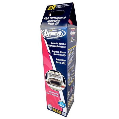 Dynamat 19405 18 x 32 x 0.067 Thick Self-Adhesive Sound Deadener with Xtreme Trunk Kit- (Set of 5)