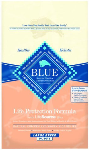 Blue Buffalo Large Breed Puppy Dry Food- Chicken and Rice Recipe