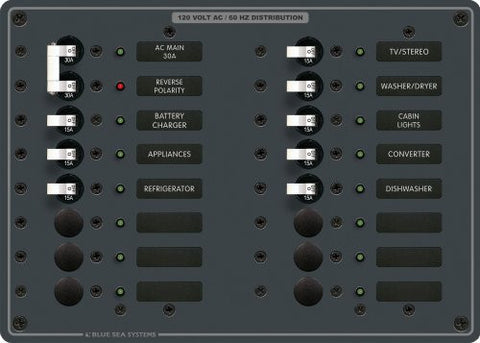 Blue Sea Systems AC Main with 14 Positions
