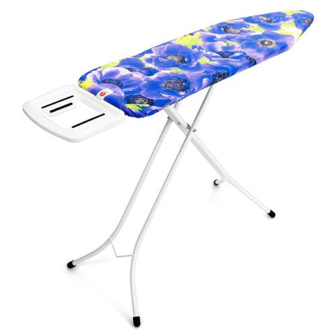 Brabantia 101427 Ironing Board with Solid Steam Iron Rest- 124 by 38cm- Purple Anemone