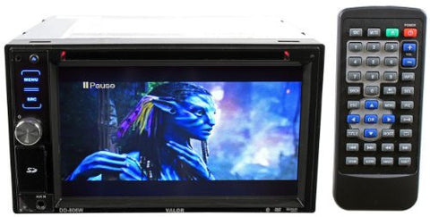 Brand New Valor DD-806W 6.2 Car DVD/CD Receiver- Bluetooth- USB- Steering Wheel Control with Adjustable Multi-Color Control Panel