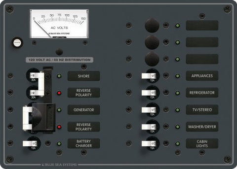 Blue Sea Systems 2 Sources AC with 9 Positions