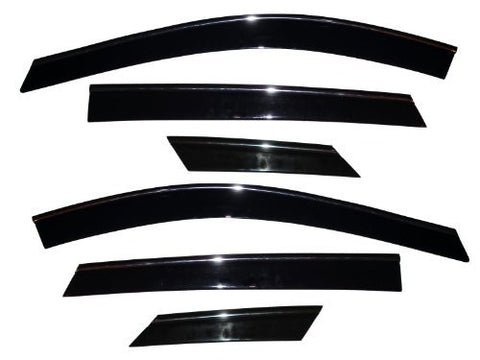 Auto Ventshade 796003 Seamless Ventvisor with Chrome Trim, 6 Piece