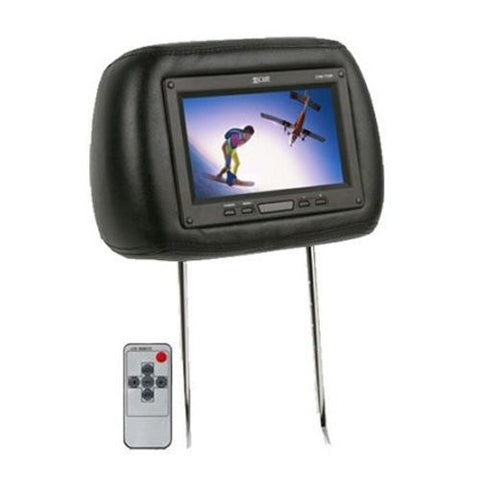 Absolute COM710IR 7.5-Inch TFT LCD Monitor Loaded in Black Leather Headrest with Built-in IR Transmitter