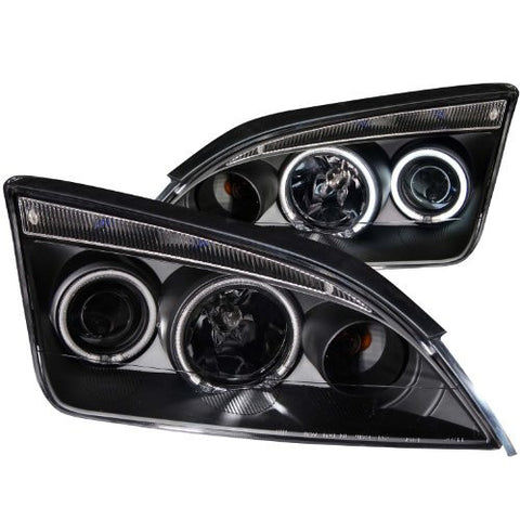 Anzo USA 121198 Ford Focus Black Clear Projector With Halos Headlight Assembly - (Sold in Pairs)