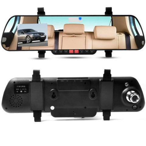 E-PRANCE 2.7 LCD Car Rear View Mirror DVR with 1920*1080P + 162 Degree Ultra Wide Angle + G-sensor + Motion Detection + SOS + IR Night Vision
