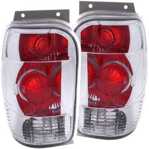 Anzo USA 211082 Ford Explorer Chrome Tail Light Assembly - (Sold in Pairs)