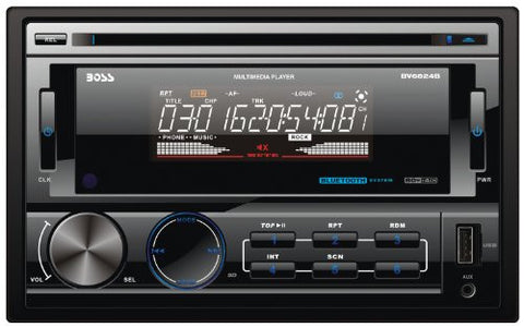 Boss Audio Systems BV6824B Bluetooth-Enabled In-Dash Mechless Double-Din MP3/CD/AM/FM Receiver