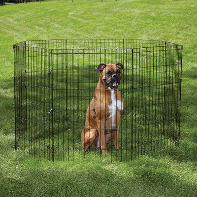 Easy Dog Exercise Pen in Black