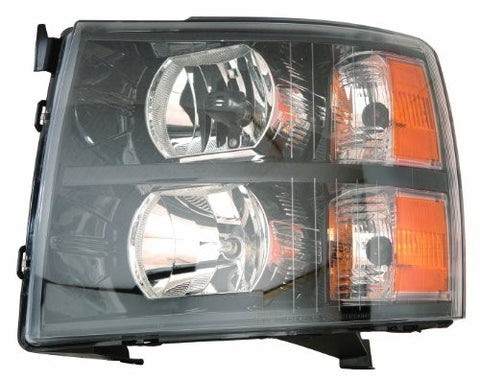 Depo 335-1145P-US2 Chevrolet Silverado Headlight Unit Set with Black Bezel