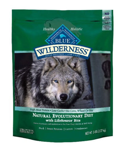 Blue Buffalo Wilderness Grain Free Dry Dog Food- Duck Recipe- 24-Pound Bag