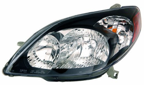 Depo 312-1162P-US2 Toyota Matrix Headlight Unit with Black Bezel
