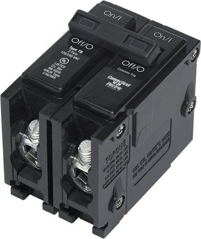 Connecticut Electric UBITB2110 T&B Circuit Breaker- 2-Pole 15-Amp