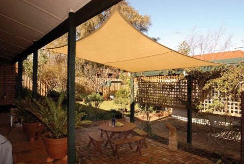 Coolaroo Square Shade Sail with Hardware Kit
