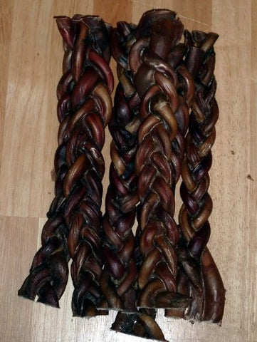 Braided 12 Bully Sticks Select Pack of 10