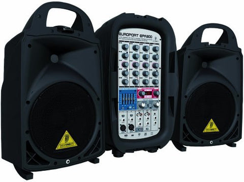 Behringer Europort EPA300 Ultra-Compact 300-Watt 6-Channel Portable PA System with Digital Effects and FBQ Feedback Detection