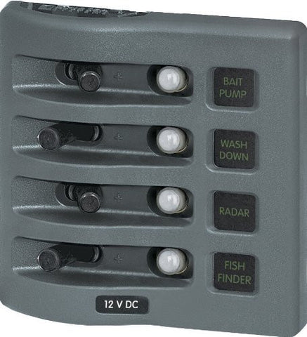 Blue Sea Systems 4373 WeatherDeck Water Resistant Circuit Breaker Panel