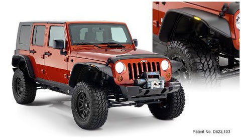 Bushwacker Jeep Flat Style Fender Flare Set of 4