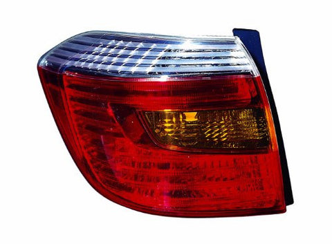 Depo 312-1988L-US7 Toyota Highlander Driver Side Replacement Taillight Unit without Bulb