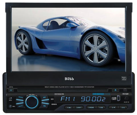 Boss Audio BV9967BI DVD Player with Single-DIN 7-Inch Touchscreen TFT Monitor and AM/FM Receiver