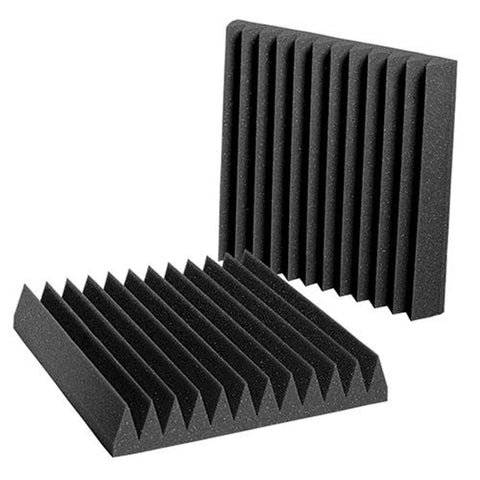 Auralex Studiofoam 2 Inches Thick- 1 foot by 1 Foot Wedgies- Charcoal- Box of 24