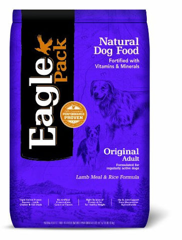 Eagle Pack Natural Pet Food- Original Adult Lamb Meal and Rice Formula for Dogs