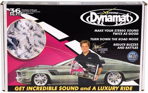 Dynamat 10455 18 x 32 x 0.067 Thick Self-Adhesive Sound Deadener with Xtreme Bulk Pack- (Set of 9)