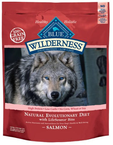 Blue Buffalo Wilderness Grain Free Dry Dog Food- Salmon Recipe- 24-Pound Bag