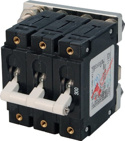 Blue Sea Systems C-Series White Toggle Triple Pole 300A Circuit Breaker